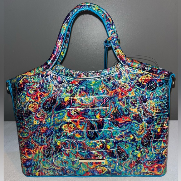 BRAND NEW DISCONTINUED MULTICOLORED BRAHMIN BAG/TOTE - Picture 2 of 3